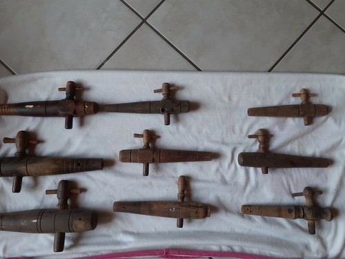 Lot robinet bois tonneau - robinet,