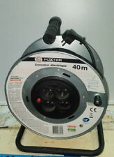 Enrouleur électrique en Aluminium FOXTER 40 Mètres 4 prises avec  disjoncteur