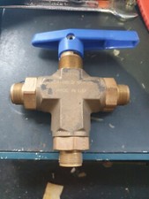 PARKER 8Z(A)-B8XJ2-BP-R-C3 VANNE À BILLE EN LAITON 3 VOIES (R5S4.7B3) (R5S2.7B2)