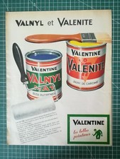 568 PUBLICITE ANCIENNE 1960 peinture Valentine - eau de Cologne Partner Millot