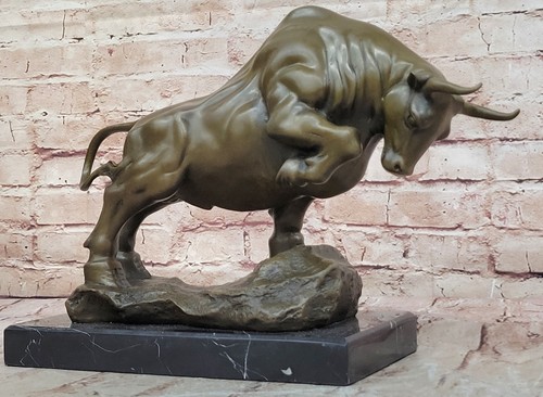 Sculpture taureau bronze - sculpture,