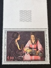 VARIÉTÉ - De La Tour , Cérès 1479l robe frangée de blanc cote 150Frs