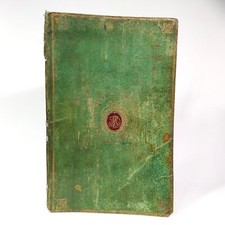 Reliure vélin vert A la