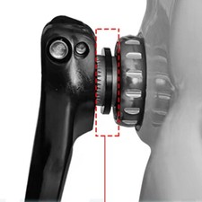 Vilebrequin Rondelle Externe 32x24x1mm Aluminium Noir pour Réparation Vélo