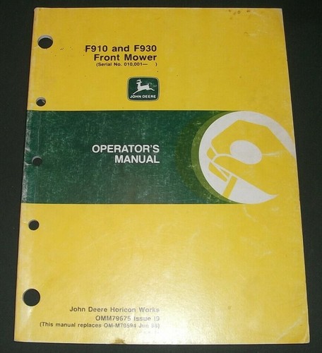 John deere f910 f930 avant - deere,