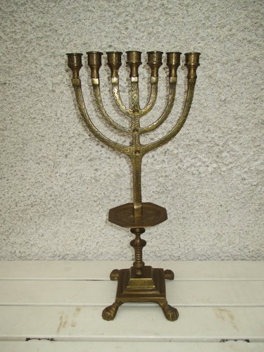 Ancien candélabre menorah a - ancien, "
