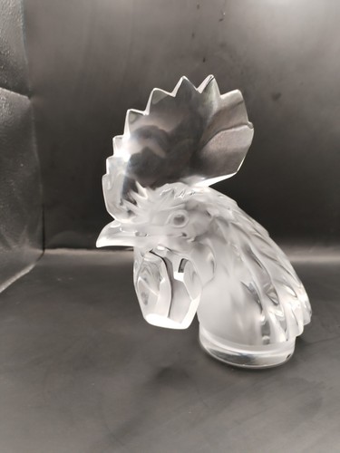 Tête coq verre - tête, en