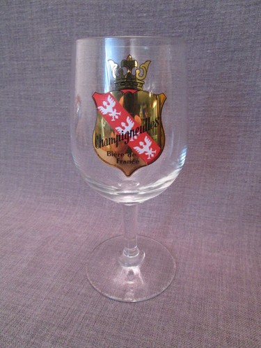 Verre bière publicitaire - a,