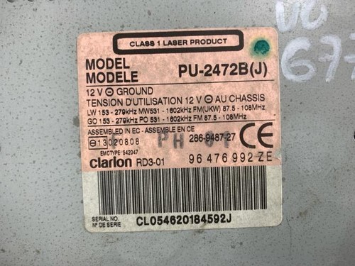 Autoradio origine citroen - autoradio,