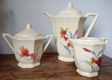 Ensemble 3 Pièces Digoin Sarreguemines 9225 Service À Café/Thé TBE