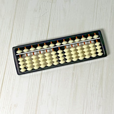 Boulier Soroban de style vintage - tiges à 13 chiffres - outil blanc...