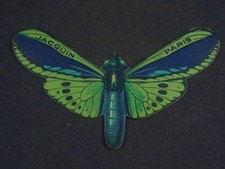 Ancienne publicité papier jeu équilibre papillon JACQUIN PARIS année 30 chocolat