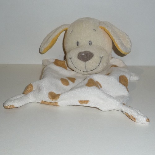 Doudou chien nicotoy marron - chien,