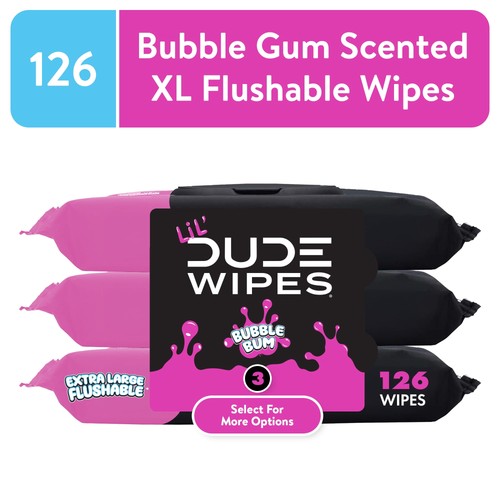 Lil dude flushable wipes - lil',
