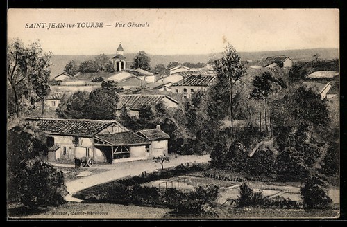 Cpa saint jean sur - saint-jean-sur-tourbe,, vue
