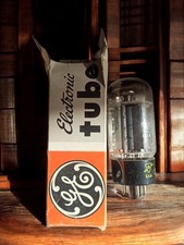 Tube radio ancien vintage avec boîte d'origine, non testé, pour collectionneur