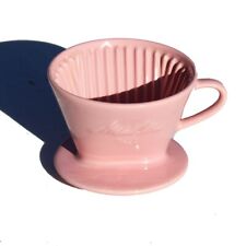 Porte filtre en faïence rose