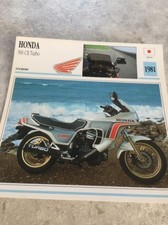 Honda 500 CX Turbo 1981 CX500 T 500CX Carte moto Collection Atlas Japon