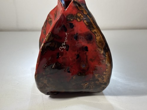 Vase céramique rouge - en,