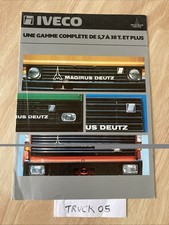 Magirus-Deutz Iveco gamme compléte prospectus catalogue camion poids lourd