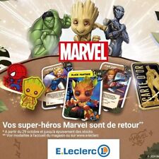 0,20 € la carte Marvel Leclerc 2024 à l'unité | complète ton album Explore Groot
