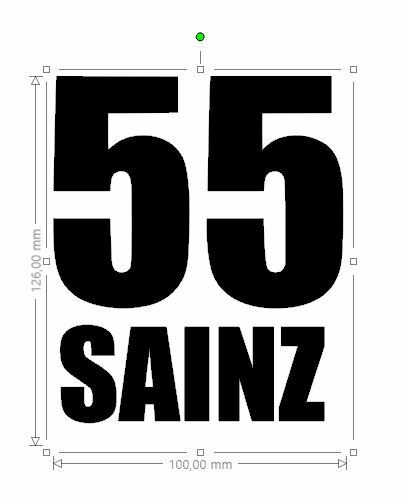 Sticker sainz driver f1 - sticker,