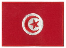 Patch patche Tunisie badge écusson Tunisien brodé thermocollant