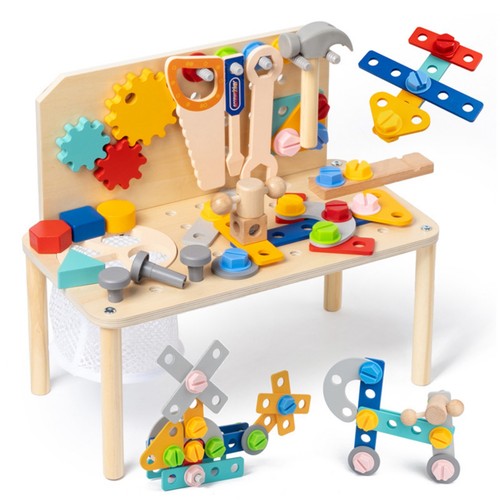 établi bois avec outils - avec,