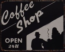 Panneau Métallique Coffee