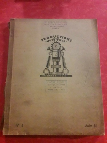 Rare catalogue pièces - catalogue,
