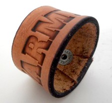 Small Army Eagle Leather Wrist