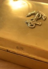 Coffret en Laiton et Camphrier Ancre Marine Numéroté 65