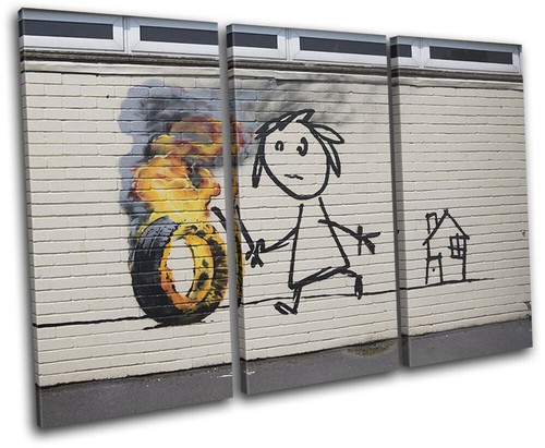 Banksy graffiti school street - graffiti,