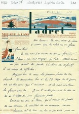 Dépt 38 - l'Adret à Villard de Lans - T Belle Entête Station Sport d'Hiver 1930