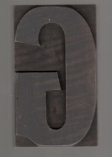 CARACTERE D'IMPRIMERIE BOIS