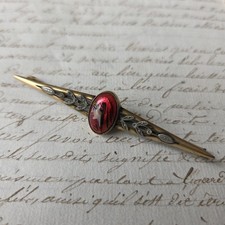 Broche Ancienne Email Emaux Limoges Signé 1920 Enamel Brooch