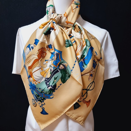 Rare vintage hermes foulard - vintage,
