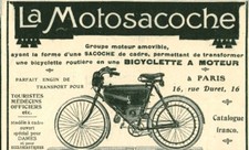 Publicité ancienne la motosacoche 1908 issue de magazine