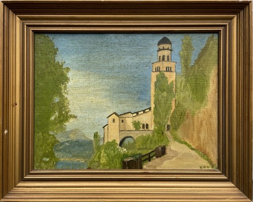 Tableau huile paysage - À,