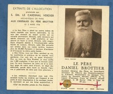 IMAGE PIEUSE RELIQUE VETEMENT père Brottier AUMONIER BATAILLE VERDUN SOMME WWI