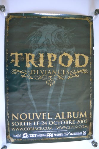 Affiche concert vintage groupe