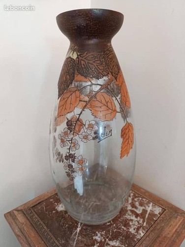 Tres beau grand vase - , emaillé