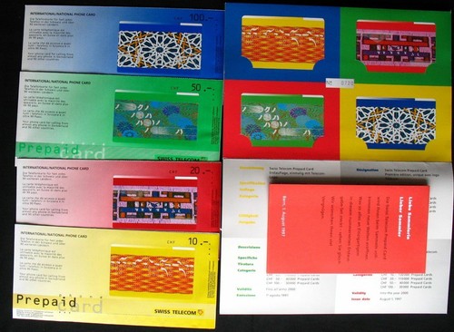Suisse cartes téléphoniques - suisse,