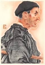 CPM Visages Paysans par G