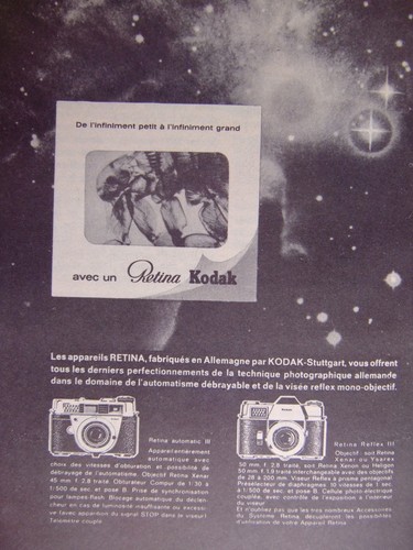 Publicité kodak retina - kodak,