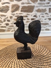Coq en Bois Sculpté De Birmanie 