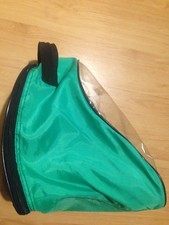 Sac plastique pour rollers patins, rabat transparent, fermeture éclair