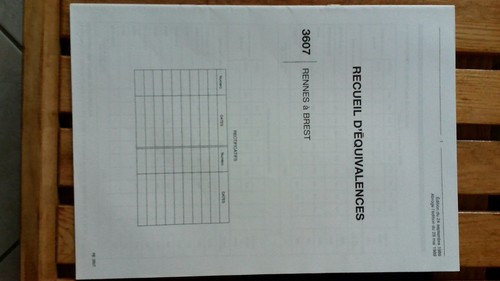 1989 sncf horaires - , rennes