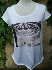 T-shirt femme ado fille blanc