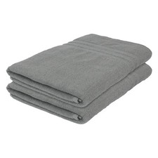 2x Gris 160cm x 90cm Draps de